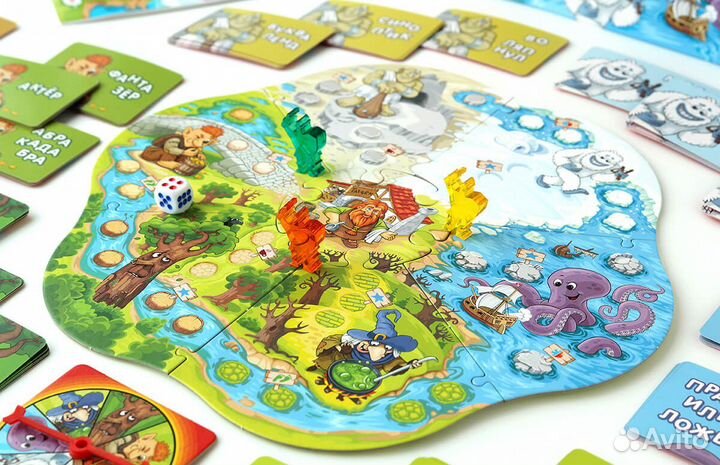 Настольная игра Инглиш-финглиш, от 7 лет, dojoy