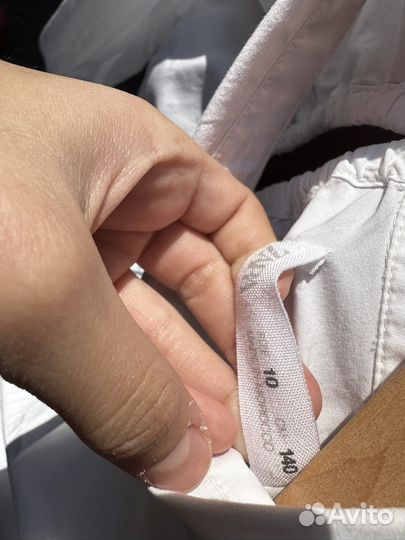 Рубашка zara для девочки 140