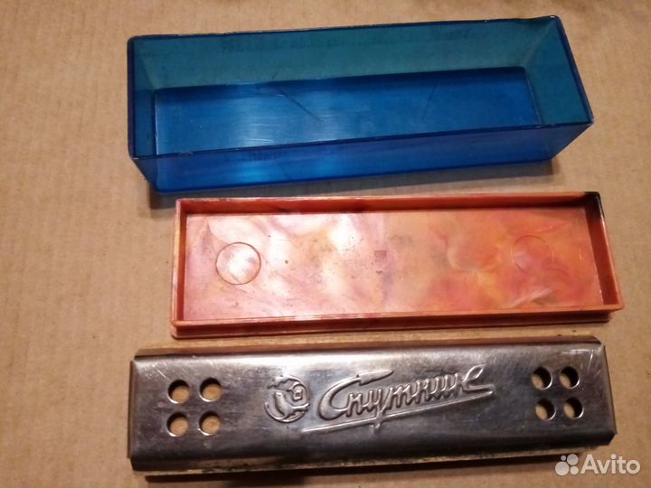 Губная гармошка Спутник игрушка СССР