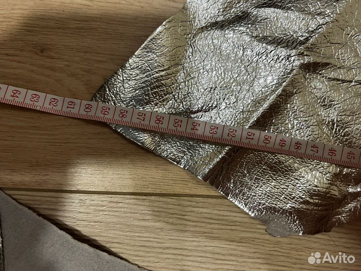 Кожа серебро