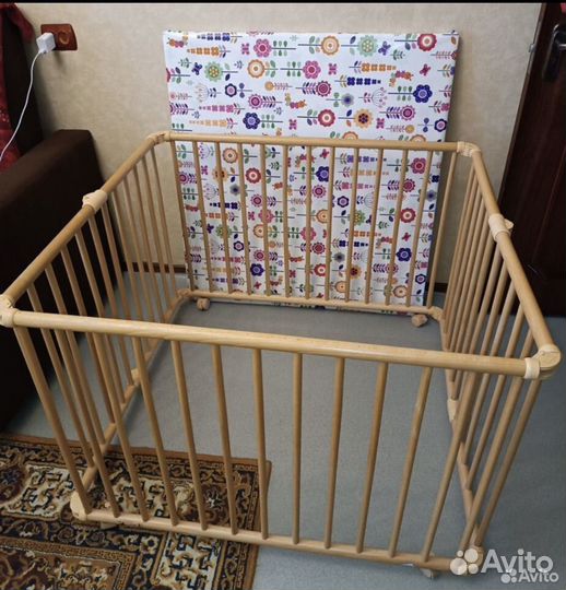 Детский деревянный манеж Geuther