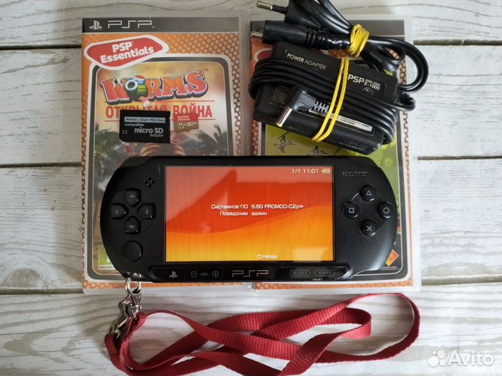 Sony PSP e1008 прошита, карта памяти 32gb