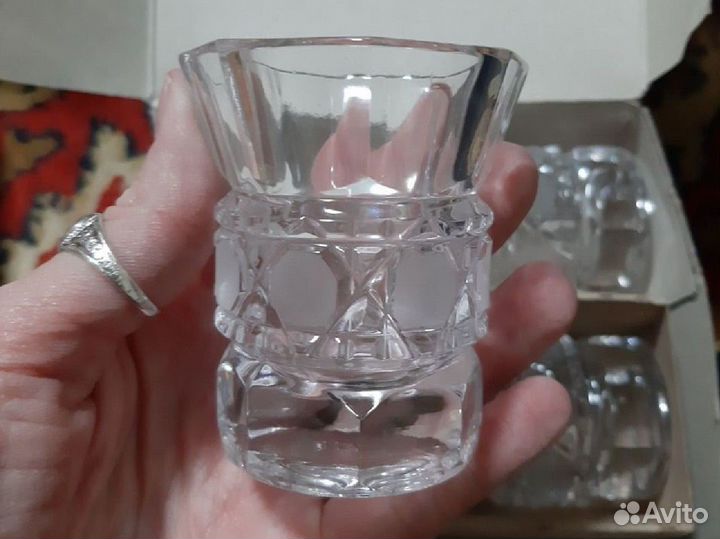 Набор хрустальных рюмок дятьковский хрусталь