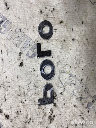 Буквы на крышку багажника volkswagen polo седан