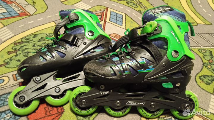 Роликовые коньки детские с комплектом защиты