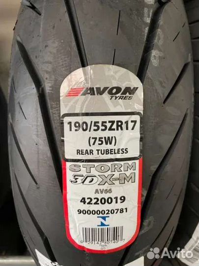 Покрышка для мотоцикла 190 55 17 Avon Storm 3D X-M