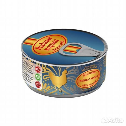 Родные Корма Знатные влажный корм для взрослых кош