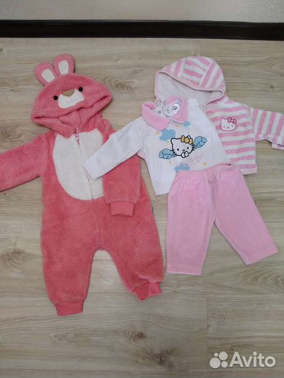 Пакет вещей для девочки до 6 месяце