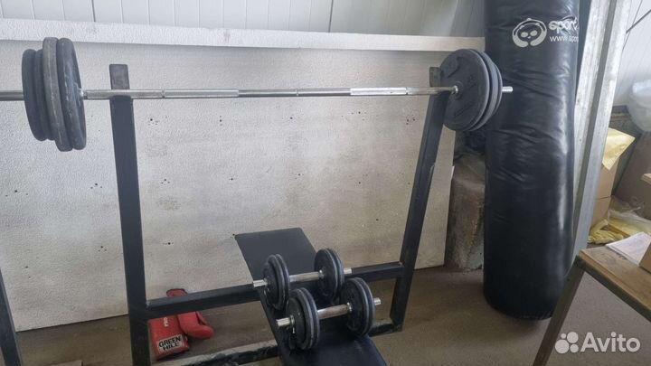 Штанга гриф блины