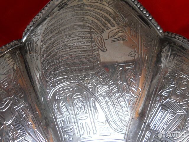 Поднос самоварный и ваза винтаж