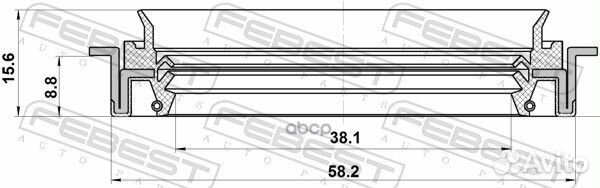 Сальник привода chrysler sebring II 06-10б voya