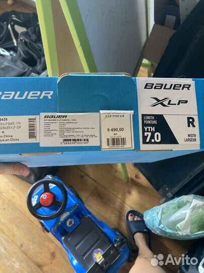 Хоккейные коньки bauer детские р-р 15,5см