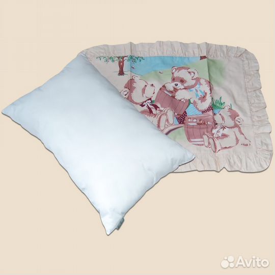 Бортики в кроватку + постельное белье