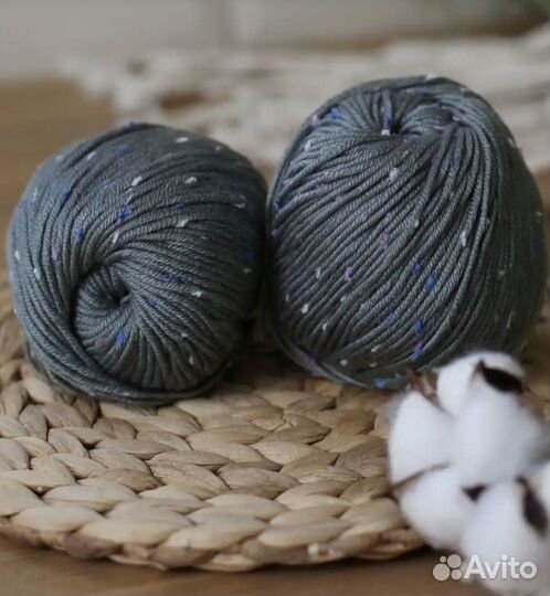 Пряжа нитки для вязания / акрил пакетом