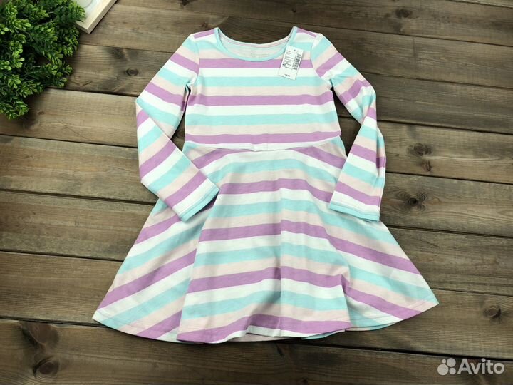 Платье с длинным рукавом для девочки 104 США