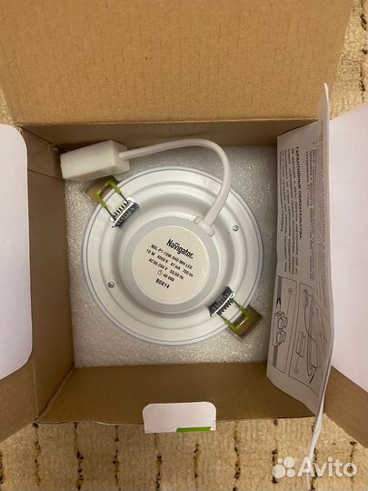 Светильник настольный, светильник встраиваемый