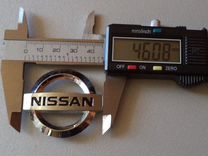 Эмблема Ниссан Nissan на руль размер 46мм на 40мм