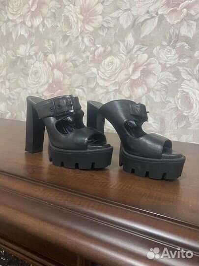 Сабо женские 37 размер натуральная кожа