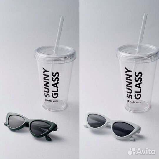 Солнцезащитные очки 1-3г HB новые белые и зеленые