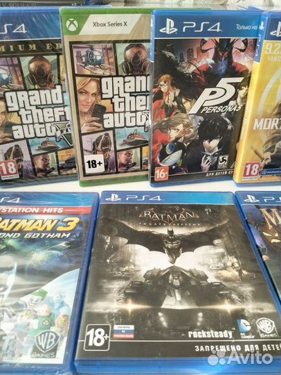 PS4 GTA V/ CLash/ Batman/ MediEvil/ Persona/ MK11