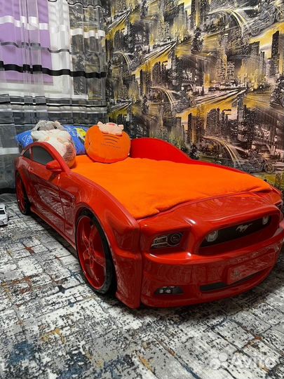 Кровать Машина объёмная Mustang