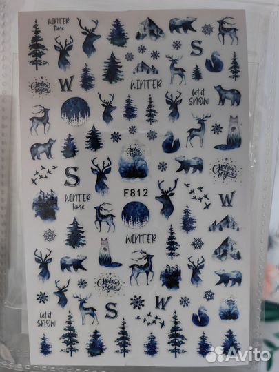 Наклейки, слайдеры для ногтей