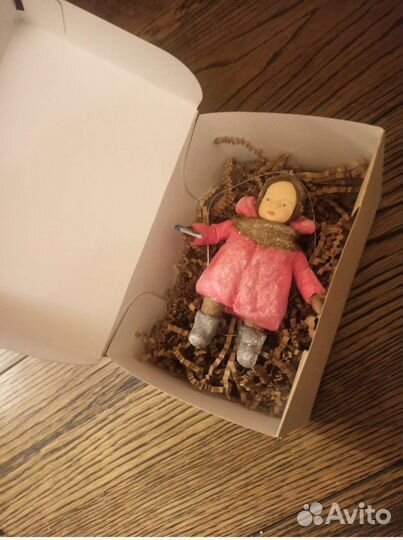 Ватная игрушка на елку