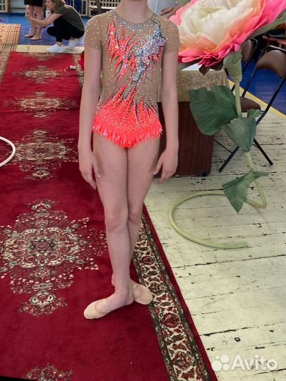 Купальник для художественной гимнастики рост 134-1