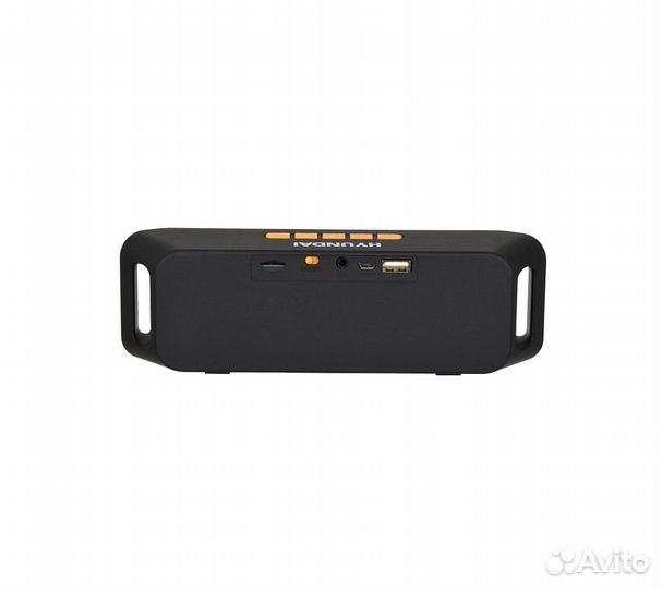 Портативная колонка Hyundai H-PAC160, черный/оранж