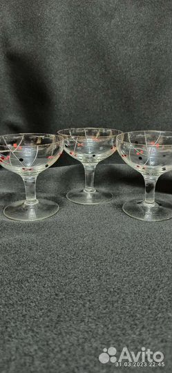 Рюмочки редкие хрустальные германия
