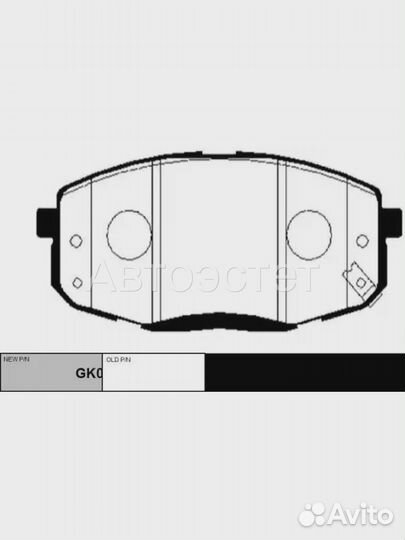 Тормозные колодки дисковые GK0494