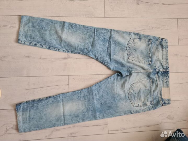 Джинсы широкие y2k scotch and soda с разрывами