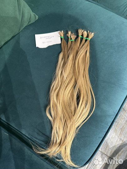 Волосы для наращивания 42 см б/у 117 капсул