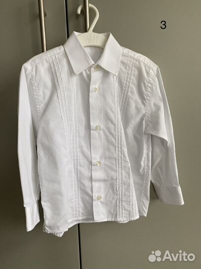 Рубашки белые 98-128 см acoola и др