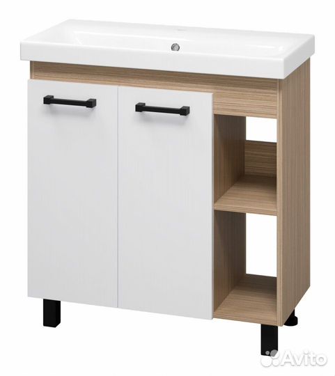 Тумба с раковиной Misty Крафт П-Кра-07080-011