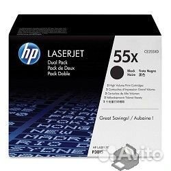 HP CE255XD Картридж,BlackLJ P3015, Black, (2 х 12500стр), 2-pack