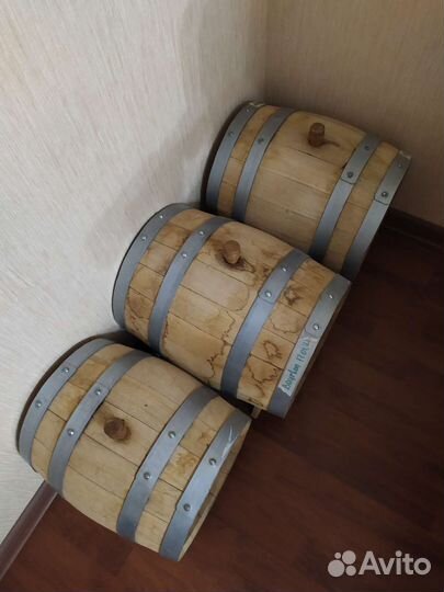 Бочка деревянная, дубовая