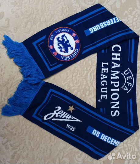 Матчевый шарф Зенит - Челси.Оригинал.Очень редкий