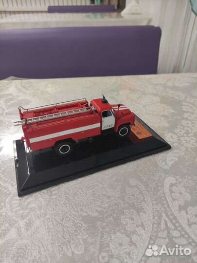 Модель 1:43 ssm пожарная машина ац-30(5312) спас