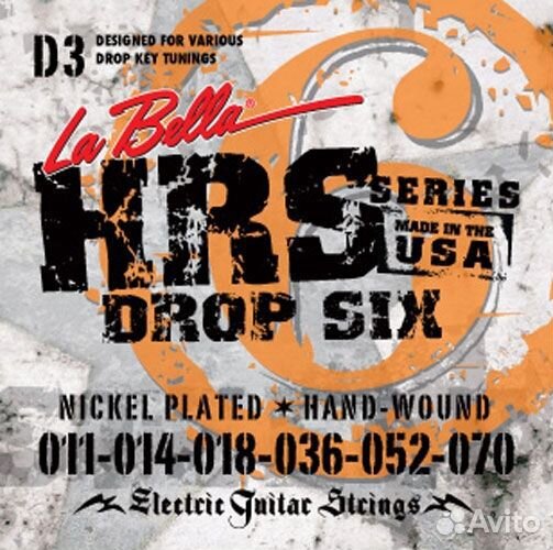 Струны для электрогитары 11-70 La Bella HRS-D3