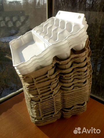 Упаковка для куриных яиц + бонус пакет скорлупы