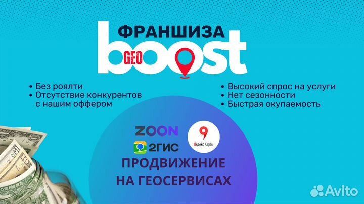 Франшиза GeoBoost - продвижение на геосервисах