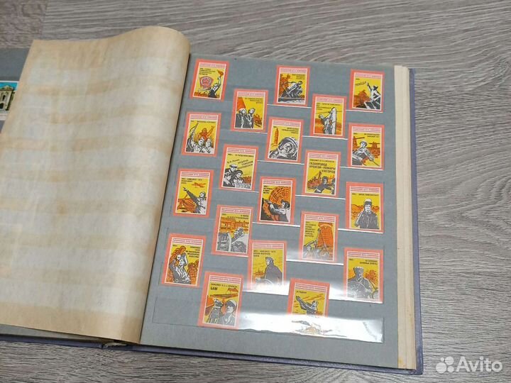 Альбом с наклейками для спичечных коробков