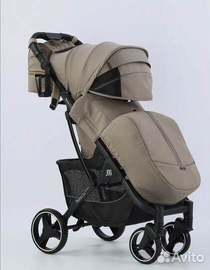 Прогулочная коляска бабало 2023 коричневая