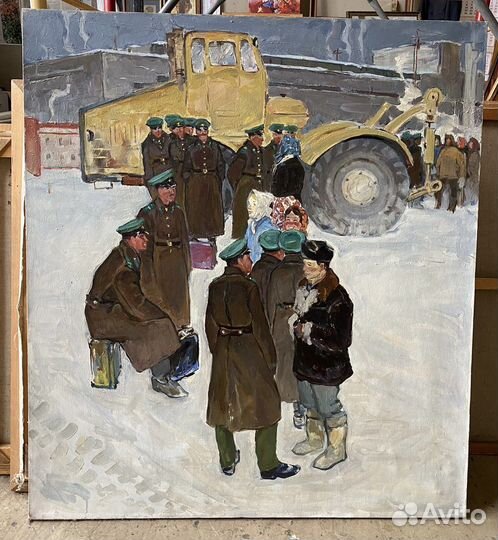 Соцреализм картины. Строительство бам