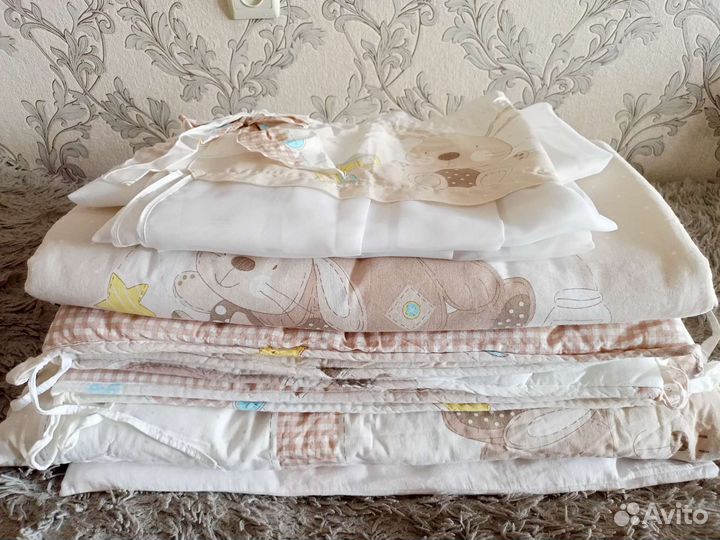 Бортики и балдахин в кроватку