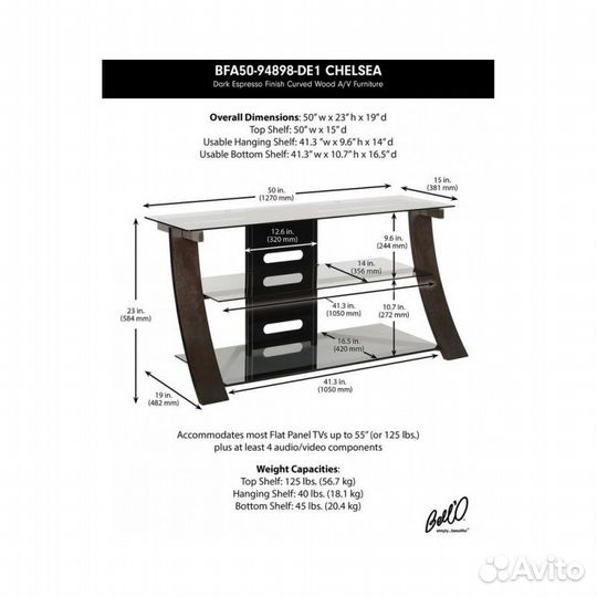Подставка для тв Bell'o BFA46
