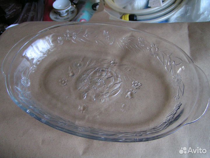 Блюдо стеклянное