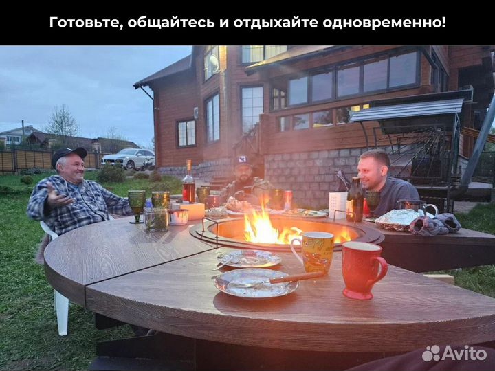Модульные барбекю гриль столы для ресторана