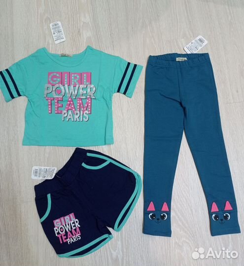 Одежда для девочки новая пакетом рост 116